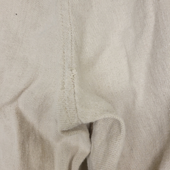 Zara Pants Women's Drawstring Beige Casual Two Pockets Medium - Picture 3 of 4
